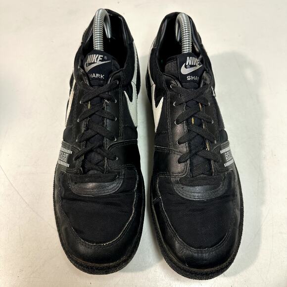 EXCELLENT OG Nike Land Shark Footbal Cleats 1988 Vintage RARE Black White Low 7 main image 12